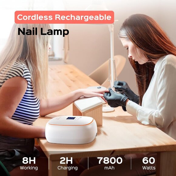 BOLASEN UV LED Nail Lamp, 60W UV Light for Gel Nails with Ceramic Technology, Pr - Picture 3 of 6